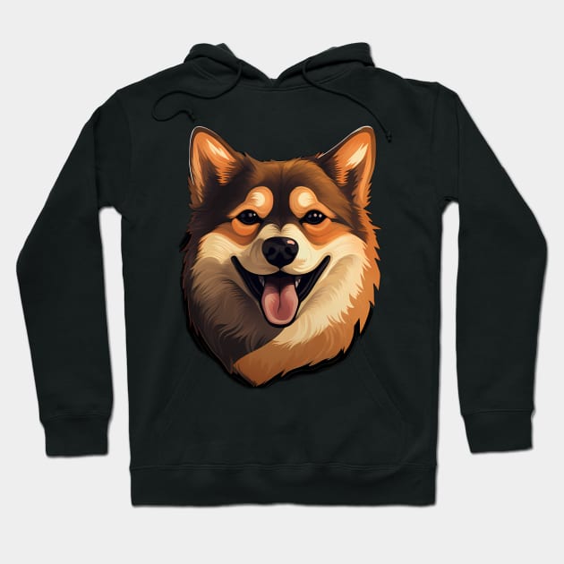 Cartoon Shiba Inu Dog - Cute Shiba Inu Hoodie by fromherotozero